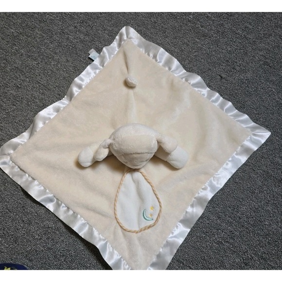 Douglas Baby Lamb Lovey Plush Security Blanket Sheep Satin Trim Cream Clean - Picture 3 of 9